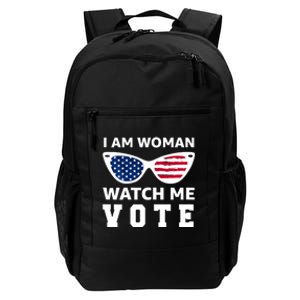 I Am Woman Watch Me Vote Daily Commute Backpack