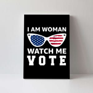 I Am Woman Watch Me Vote Canvas