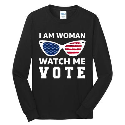 I Am Woman Watch Me Vote Tall Long Sleeve T-Shirt