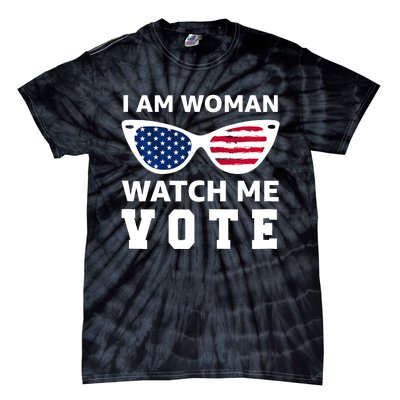 I Am Woman Watch Me Vote Tie-Dye T-Shirt