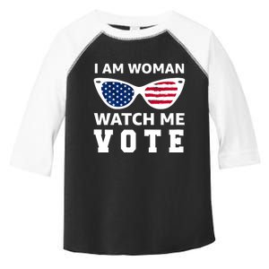 I Am Woman Watch Me Vote Toddler Fine Jersey T-Shirt