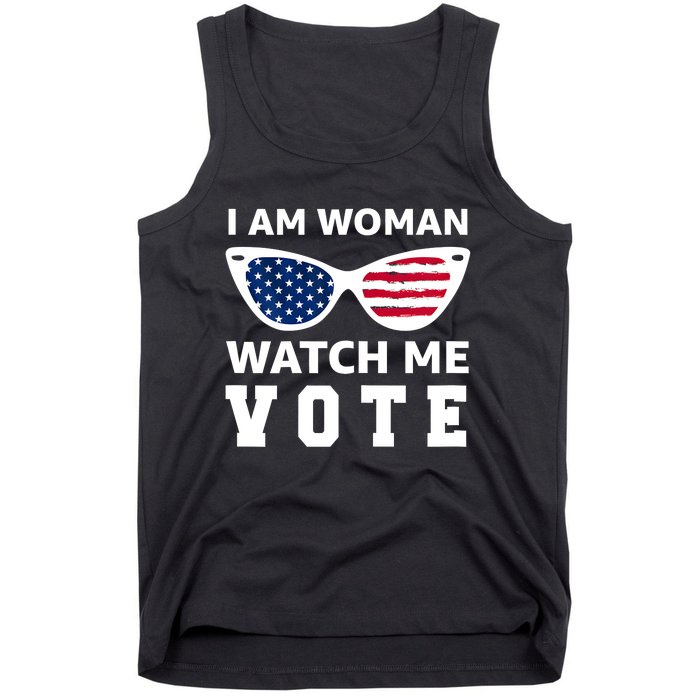 I Am Woman Watch Me Vote Tank Top