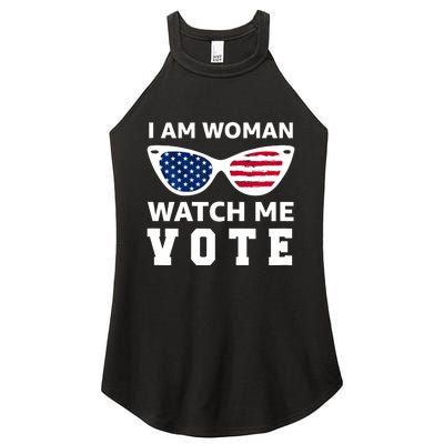 I Am Woman Watch Me Vote Women's Perfect Tri Rocker Tank