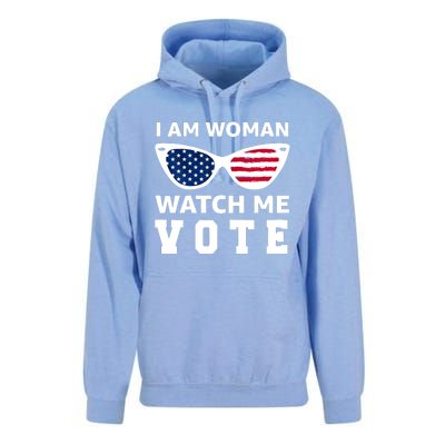 I Am Woman Watch Me Vote Unisex Surf Hoodie