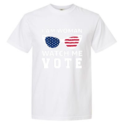 I Am Woman Watch Me Vote Garment-Dyed Heavyweight T-Shirt