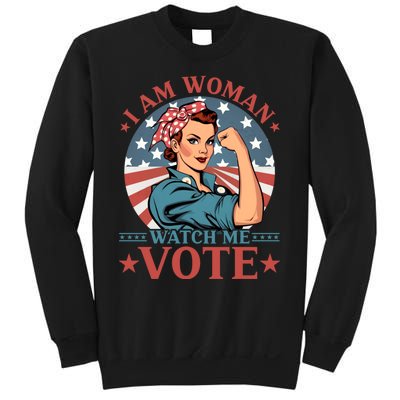 I Am Woman Watch Me Vote Sweatshirt