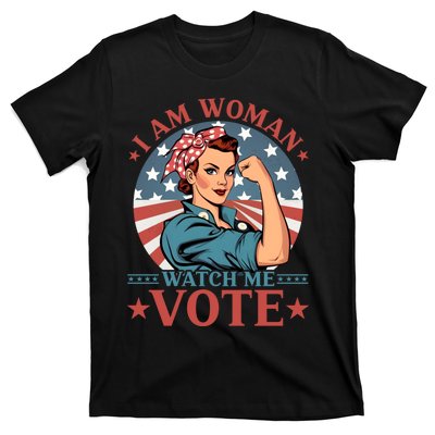 I Am Woman Watch Me Vote T-Shirt