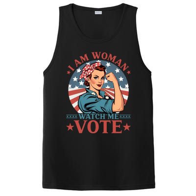 I Am Woman Watch Me Vote PosiCharge Competitor Tank