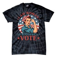 I Am Woman Watch Me Vote Tie-Dye T-Shirt