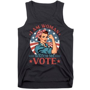 I Am Woman Watch Me Vote Tank Top