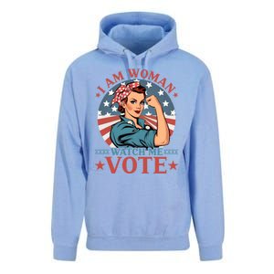 I Am Woman Watch Me Vote Unisex Surf Hoodie