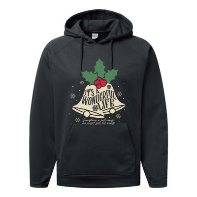 ItS A Wonderful Life Everytime A Bell Rings Christmas Movie Performance Fleece Hoodie