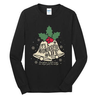 ItS A Wonderful Life Everytime A Bell Rings Christmas Movie Tall Long Sleeve T-Shirt