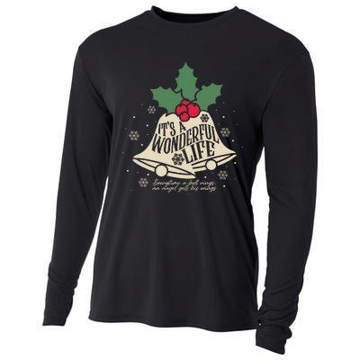 ItS A Wonderful Life Everytime A Bell Rings Christmas Movie Cooling Performance Long Sleeve Crew