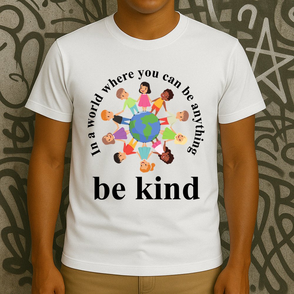 In A World Where You Can Be Anything Be Kind Earth World Kindness Day T-Shirt