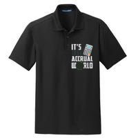 Its Accrual World Funny Accounting Accountant CPA Dry Zone Grid Polo