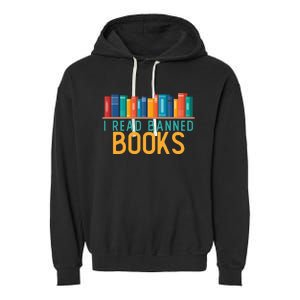 I Am With The Banned Books Shirts Funny I Read Banned Books Garment-Dyed Fleece Hoodie