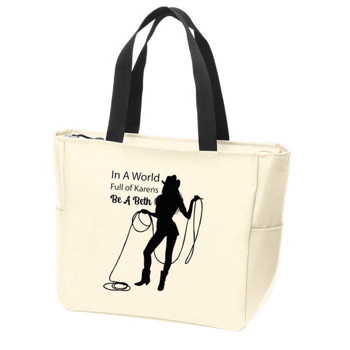 In A World Full Of Karens Be A Beth Design Cool Zip Tote Bag