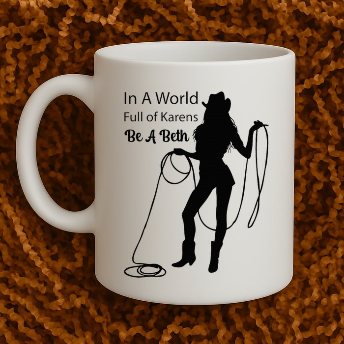 In A World Full Of Karens Be A Beth Design Cool Mug