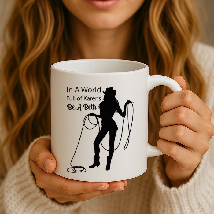 In A World Full Of Karens Be A Beth Design Cool Mug
