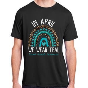 In April We Wear Teal Sexual Assault Awareness Month Adult ChromaSoft Performance T-Shirt