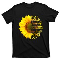 In A World Full Of Grandmas Be Momo Sunflower MotherS Day T-Shirt