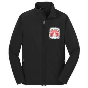 In April We Wear Red Instead Autism People Acceptance Meaningful Gift Core Soft Shell Jacket