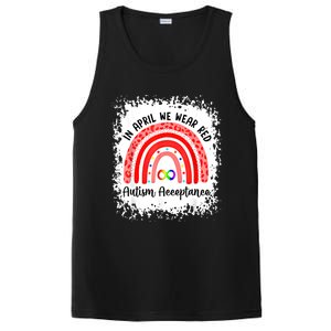 In April We Wear Red Instead Autism People Acceptance Meaningful Gift PosiCharge Competitor Tank