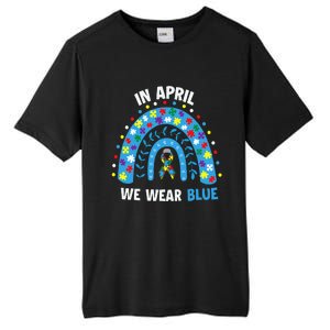 In April We Wear Blue Rainbow Tall Fusion ChromaSoft Performance T-Shirt