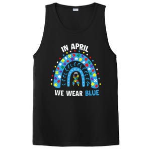 In April We Wear Blue Rainbow PosiCharge Competitor Tank