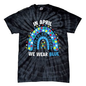 In April We Wear Blue Rainbow Tie-Dye T-Shirt