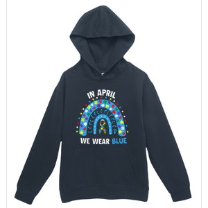 In April We Wear Blue Rainbow Urban Pullover Hoodie