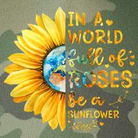 In A World Full Of Roses Be A Sunflower Legacy Tie Dye Trucker Hat