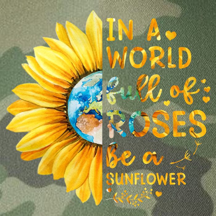 In A World Full Of Roses Be A Sunflower Legacy Tie Dye Trucker Hat