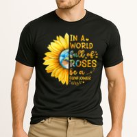 In A World Full Of Roses Be A Sunflower Cooling Performance Crew T-Shirt