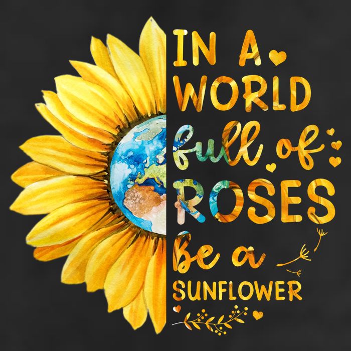 In A World Full Of Roses Be A Sunflower Adult Drive Performance Visor
