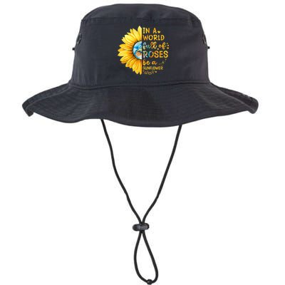 In A World Full Of Roses Be A Sunflower Bucket Hat