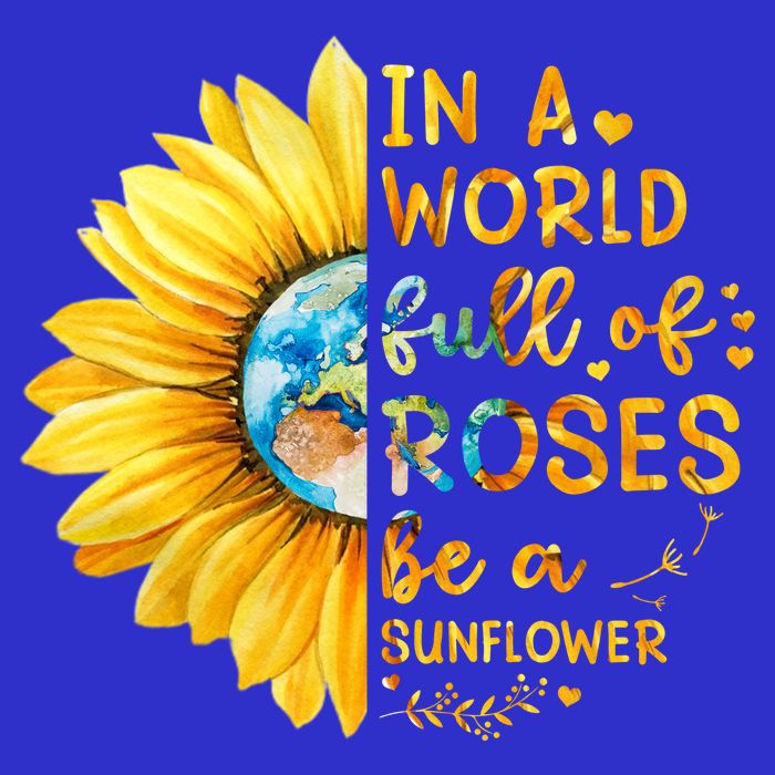 In A World Full Of Roses Be A Sunflower 16 in Basic Backpack