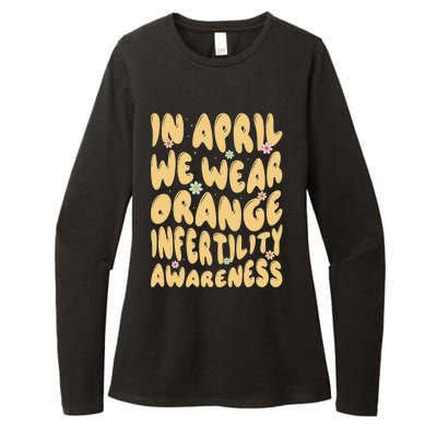 In April We Wear Orange Infertility Awareness Womens CVC Long Sleeve Shirt