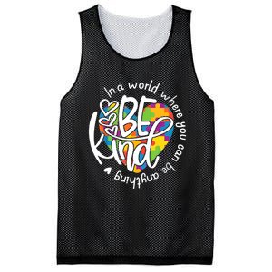 In A World Where You Can Be Anything Be Kind Kindness TShirt Mesh Reversible Basketball Jersey Tank