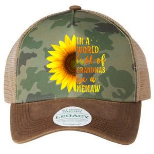 In A World Full Of Grandmas Be A Memaw Mothers Day Gift Legacy Tie Dye Trucker Hat