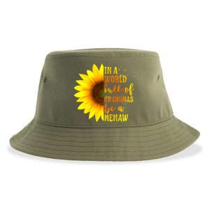 In A World Full Of Grandmas Be A Memaw Mothers Day Gift Sustainable Bucket Hat