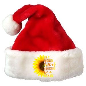 In A World Full Of Grandmas Be A Memaw Mothers Day Gift Premium Christmas Santa Hat