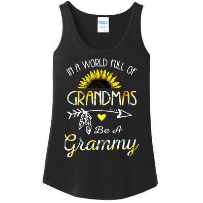 In A World Full Of Grandmas Be A Grammy Grandma Gifts Ladies Essential Tank