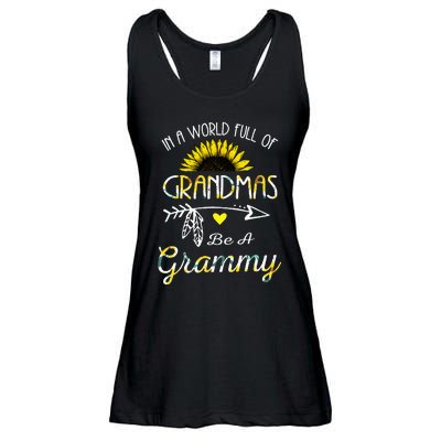 In A World Full Of Grandmas Be A Grammy Grandma Gifts Ladies Essential Flowy Tank