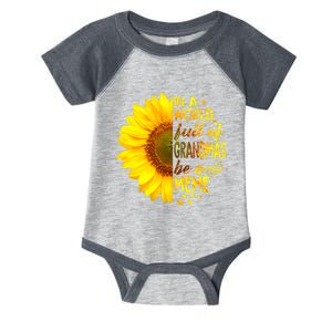 In A World Full Of Grandmas Be Meme Sunflower Infant Baby Jersey Bodysuit