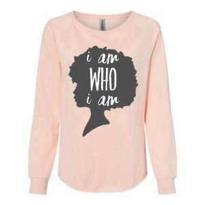 I AM Who I AM Womens California Wash Sweatshirt