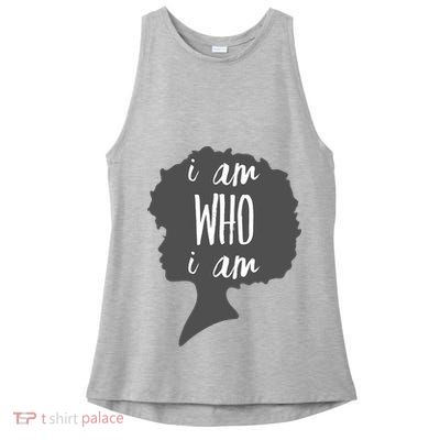 I AM Who I AM Ladies PosiCharge Tri-Blend Wicking Tank