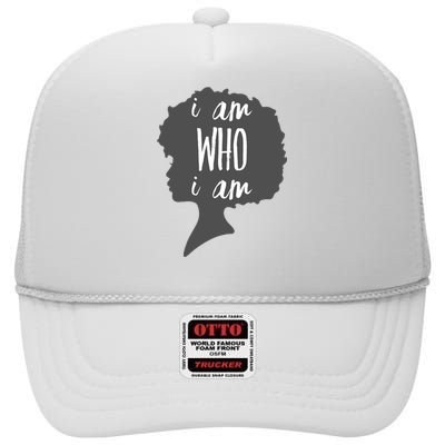 I AM Who I AM High Crown Mesh Back Trucker Hat