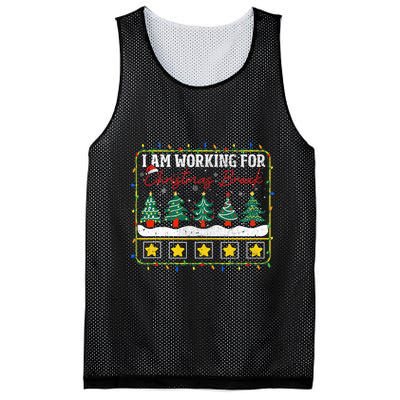 I Am Working For Christmas Break Teacher 5 Stars Mesh Reversible Basketball Jersey Tank